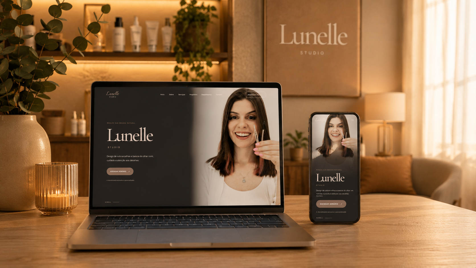 Lunelle Studio preview do site
